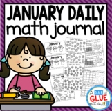 January Daily Math Review Journal for Kindergarten
