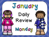 January Daily Review PowerPoints for Kindergarten~ Great f