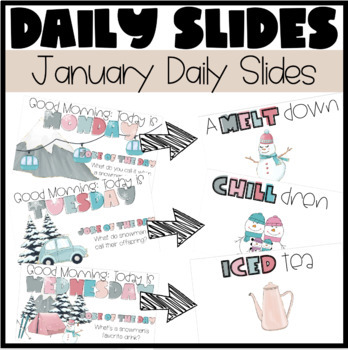 Preview of January Daily Slides