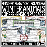 January December Winter Animals Reading Comprehension Pass
