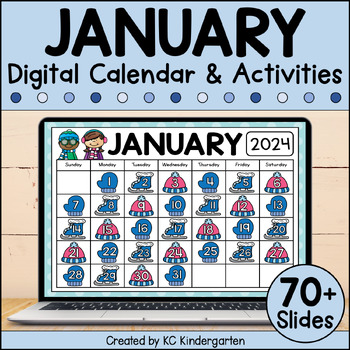 Preview of January Digital Calendar