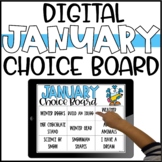 January Digital Choice Board for Early Finishers