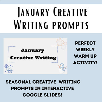 January Digital Creative Writing Activities by Ms Mac In The Middle