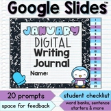 January Digital Writing Journal Prompts Google Slides Dail