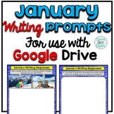 January Digital Writing Prompts for use with Google Slides