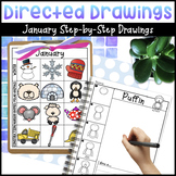 January Directed Drawings Winter, Polar Animals, Nursery R