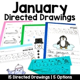 January Directed Drawings with Shapes | Winter |