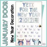 January Door Decor | New Years 2023 Door Decor | Yeti Door
