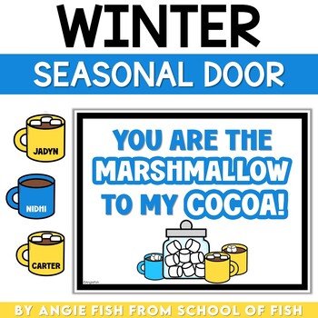 Preview of January Door | Winter Classroom Door