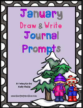 Preview of January Draw then Write Journal Prompts