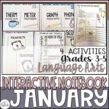 Preview of ELA Interactive Notebook January