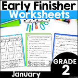 January Early Finisher Winter Phonics, Language, & Math Wo