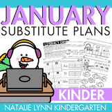 January Emergency Sub Plans for Kindergarten Substitute Le