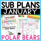 January Emergency Sub Plans for Kindergarten or First Grad