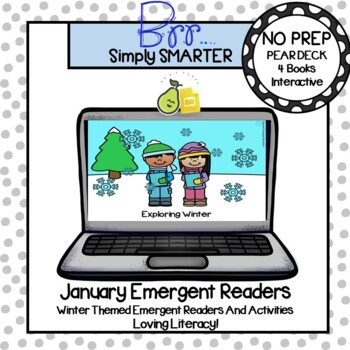 Preview of January Emergent Readers And Activities For Pear Deck