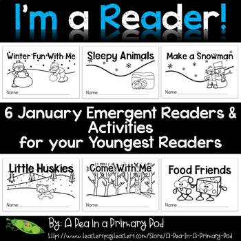 Preview of January Emergent Readers and Response Activities (I'm a Reader Bundle)