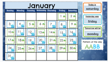 January English Google Slide Calendar by Teachers Right Hand | TpT