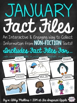 Preview of January Fact Files: Collecting Information from Informational Text