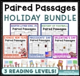 January + February Holidays Comprehension & Questions Pair