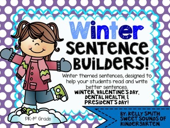 Preview of Winter Sentence Builders!