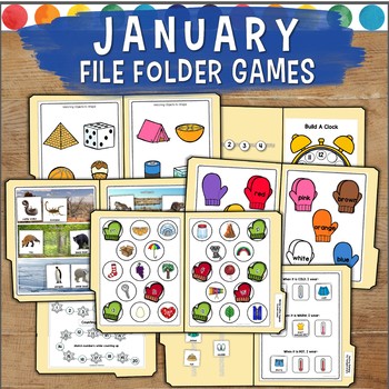 Preview of January File Folder Games