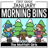 January First Grade Morning Tubs / Bins (Morning Work)
