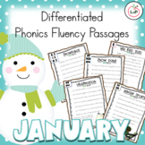 January Fluency Passages & Differentiated Phonics Passages