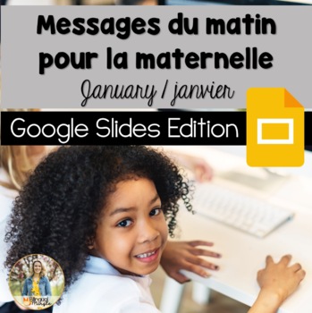 Preview of January French Morning Messages: Google Slides™