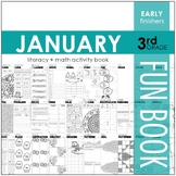 January Fun Book - NO PREP Literacy + Math Skillbuilders (