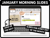 January Good Morning Slides (with Joke of the Day) ✨