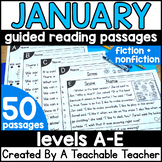 Winter Leveled Guided Reading Comprehension Passages Small