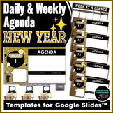 January Happy New Year 2024 Daily Weekly Agenda Template f