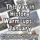 This Day in History Warm-ups for January