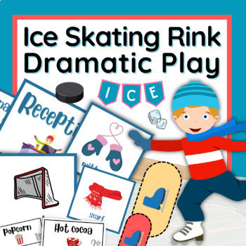 Preview of Ice Skating Rink Dramatic Play - Winter Skating Labels