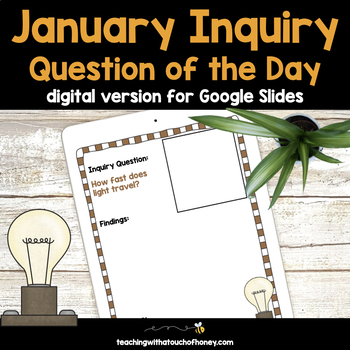 Preview of January Inquiry Question of the Day - Digital Version (Distance Learning)