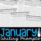 Writing Prompts JANUARY (Bell Ringer, Morning Work, Daily 