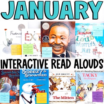 Preview of January Interactive Read Alouds and Crafts Winter Read Alouds and Activities