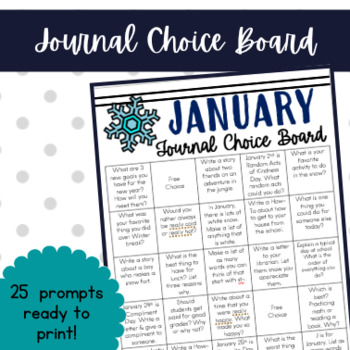 Preview of January Journal Prompts