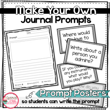 January Journal Prompts and January Writing Activities by Special Treat ...