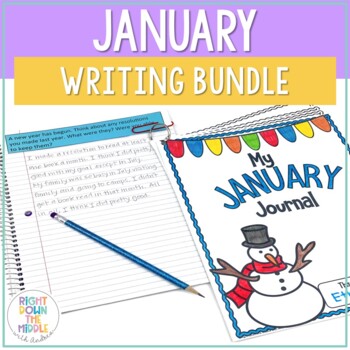 January Writing Bundle by Right Down the Middle with Andrea | TpT