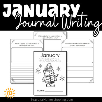 January Journal Writing by Seasonal Homeschooling | TPT