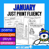 January Just Print Fluency Pack