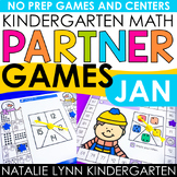January Kindergarten Math Partner Games for Winter Math Ce