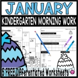 January Kindergarten Morning Winter Worksheets Free Sample Packet
