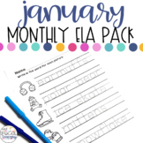 January Language Arts Printables for Special Education