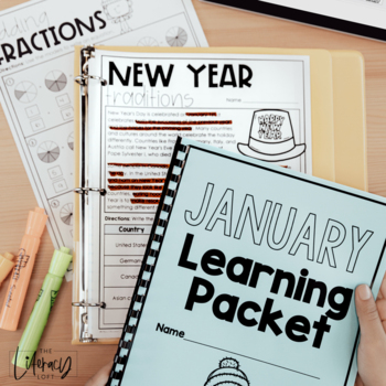 January No Prep Packet 2nd Grade by The Literacy Loft - Jessica Meyer