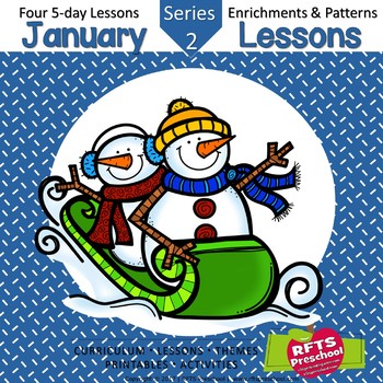 January Lessons Preschool Pre-K Kindergarten Curriculum BUNDLE S2