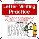 January Letter Formation Tracing Pages Writing Practice
