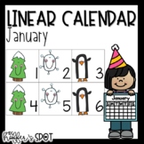 Linear Calendar | January | ABC Pattern