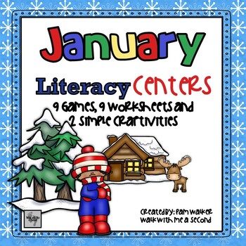 Preview of January or Winter Literacy Centers and Activities